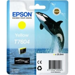 Ink Epson T7604 C13T76044010 Ultrachrome HD Yellow - 26ml