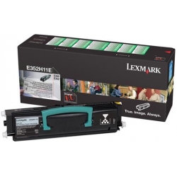 Toner Laser Lexmark 352H11E High Yield Black 9K Pgs