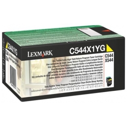 Toner Laser Lexmark C544X1Y Yellow High Yield 4K Pgs
